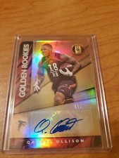 2019 Gold Standard Qadree Ollison Golden Rookies AUTO 117/199 RC Atlanta Falcons