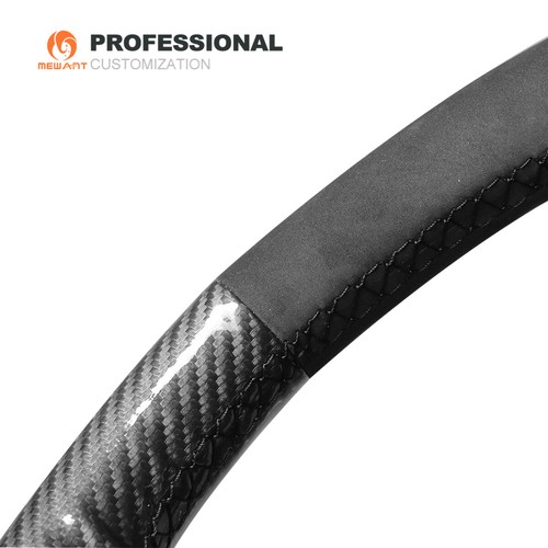 Cubierta de volante de coche de fibra de carbono gamuza para Infiniti FX35 FX37 Juke - Imagen 6 de 9