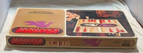 Backgammon Board Game by Selchow & Righter Company No. 85 COMPLETE Vintage 1975 - Picture 8 of 9