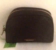 Vera Bradley  Preppy Poly "Black"  Large Cosmetic Bag  NWT