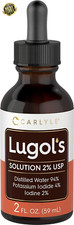 Lugols Iodine 2% Solution - 2 Fl Oz Liquid Drops with Potassium Iodide