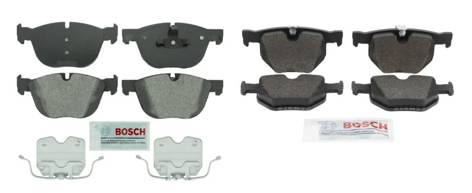 [JUEGO DELANTERO + TRASERO] Pastillas Freno Disco Bosch para BMW X5 X6 3.0 Foto 2 de 2