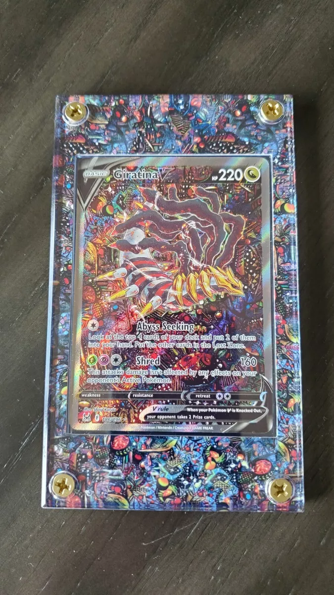 Giratina V Alternate Art Custom Pokemon Card Display Case 