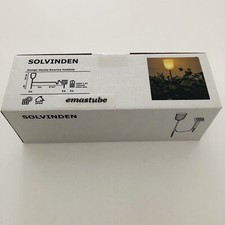 IKEA Solvinden Solar Erdspieß Blume Weiß Solarbetrieben 104.517.04 NEU OVP