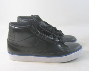 nike blazer high black white