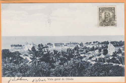 Olinda Recife Brazil 1908 Postcard - Afbeelding 1 van 2