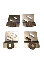 Side Mount, Offset, Rolling Casters, Set Of 4
