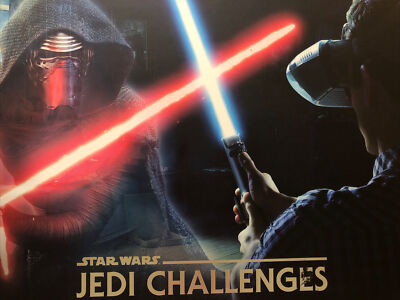  STAR WARS JEDI CHALLENGES VR HEADSET W/ EVERYTHING IN BOX. GENTLY USED