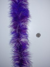 Multi-Purples Heavy Weight Marabou Feather Boa 72" 6ft - NWOT