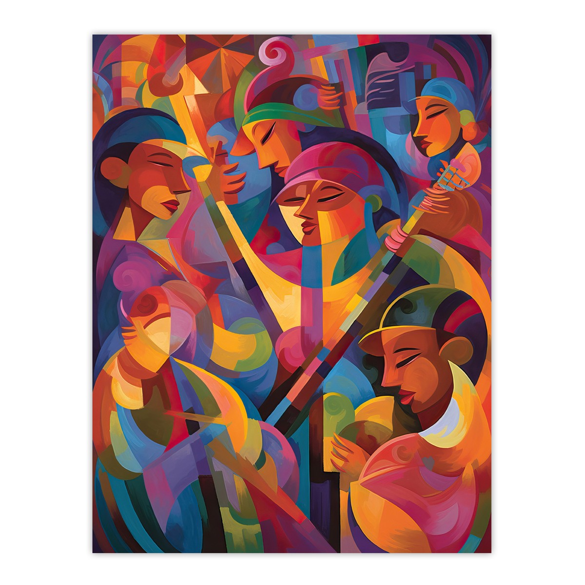 Abstract Latino Pop Festival Dance Music South America Wall Art