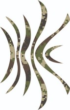 Bengal Camo Full Size Football Helmet Decals