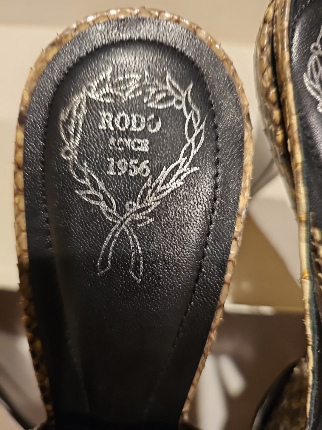 Rodo Authentic Python Womens High Heel Shoes US 8… - image 17