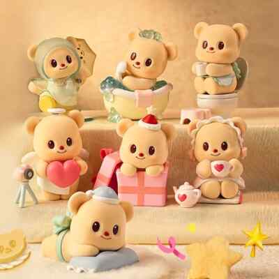 Butter bear leisure time series kawaii blind box dolls gift action figure toys