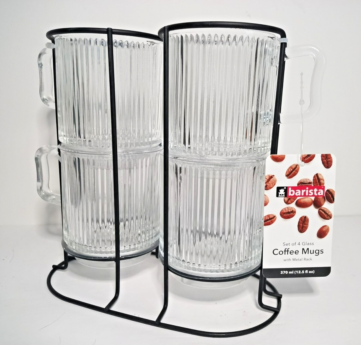 bamboo coffee cups with lids Modern Glass Cups With Bamboo Lids & Straws 4pcs Set