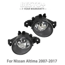 Driver + Passenger Side Fog Lights For Nissan Altima 2007-2017 Front New Halogen