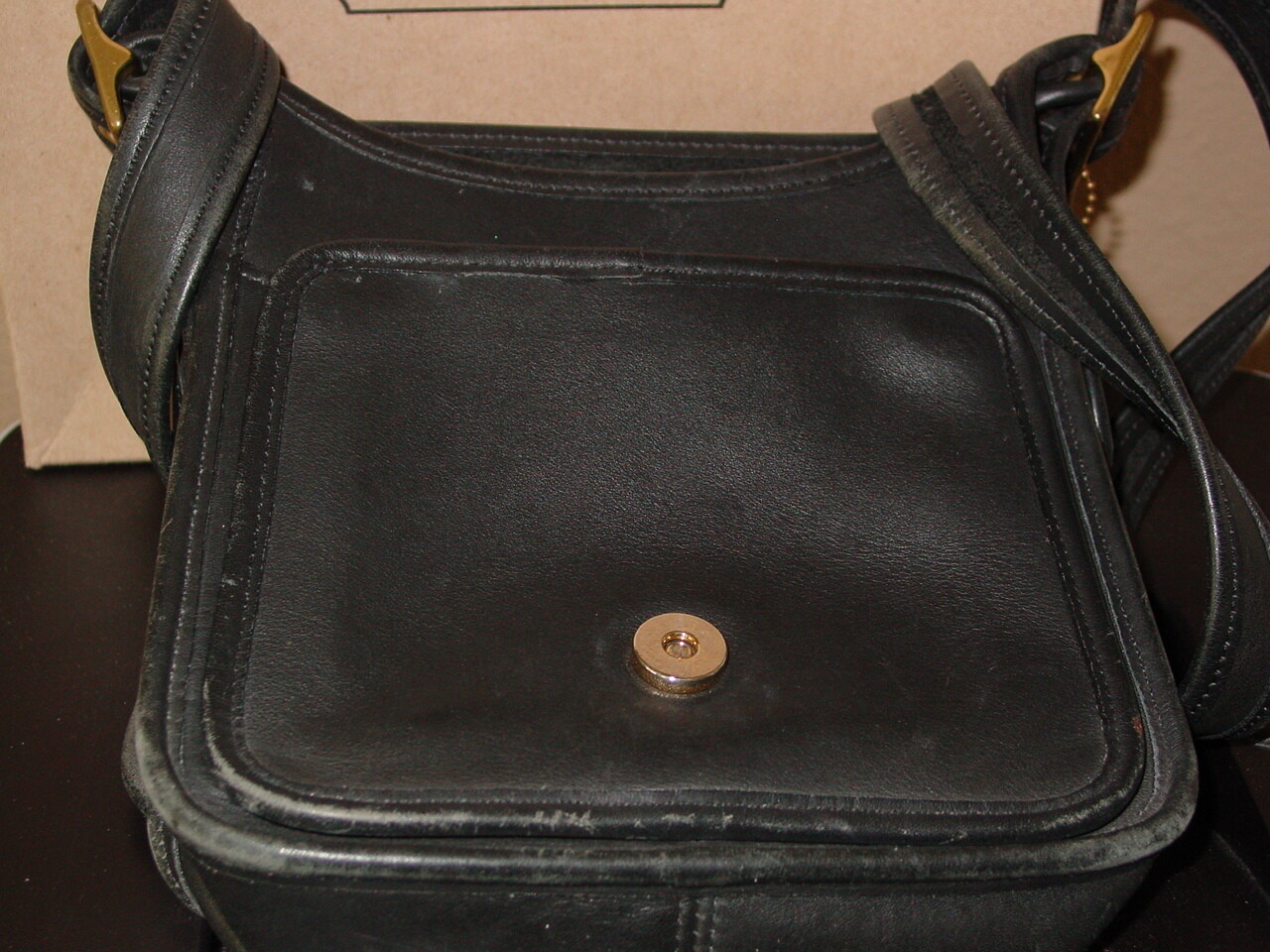 Coach Leather Legacy Medium Studio Flap Crossbody Bag… Gem