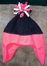 The Children  s Place Hat size 8 pink/black/winter hat