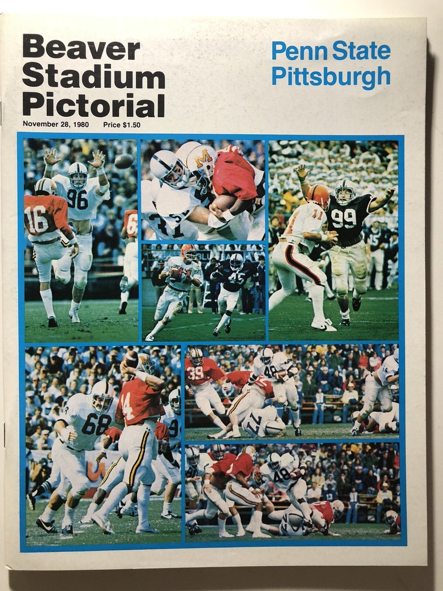 1980 Penn State vs Pittsburgh College Football Program 11-28-80 | eBay