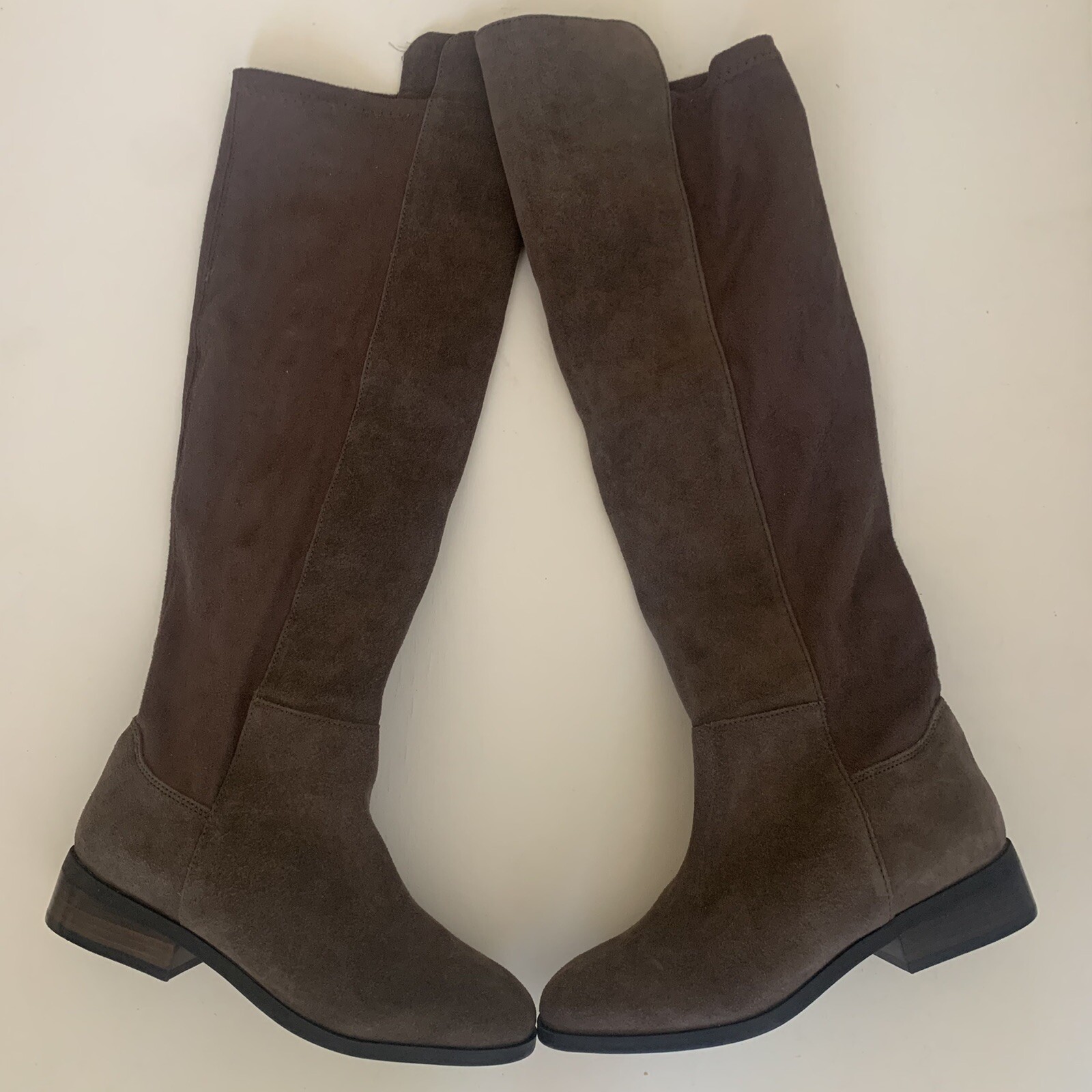 Lucky Brand Calypso Over The Knee PullOn Boots Falcon Color Size 5 eBay