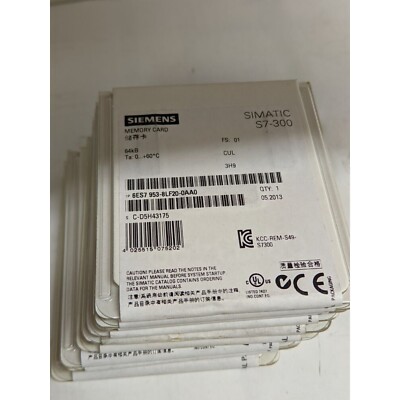 Carte Mémoire Siemens 64KB – Réf. 6ES79538LF200AA0, Occasion En Bon état