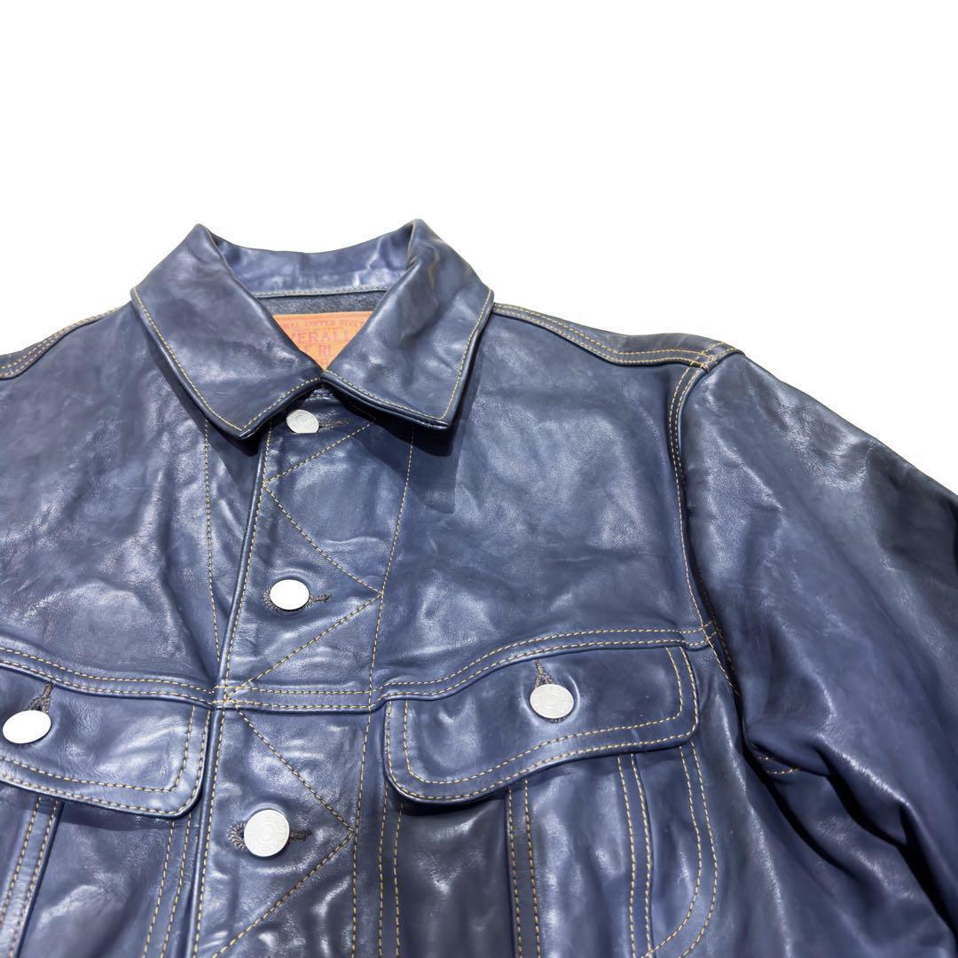 RRL Indigo-Dyed Leather Jacket S | eBay RRL Indigo-Dyed Leather Jacket S | eBay