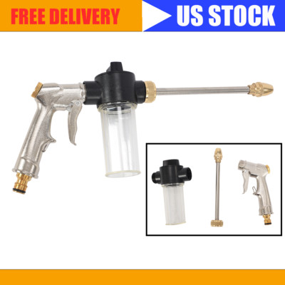 High Pressure Garden Hose Power Washer Water Spray Gun Nozzle Wand Car Wash Tool