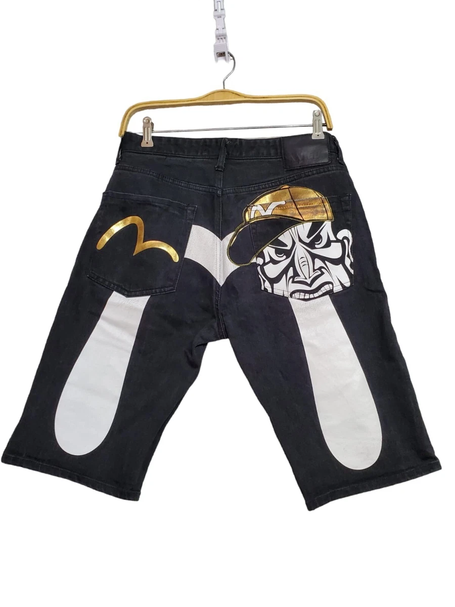 Evisu short jeans clearance