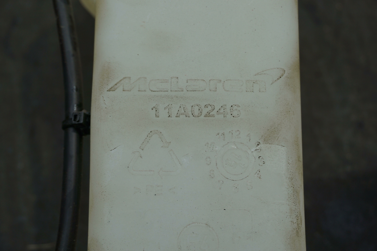Windshield Washer Fluid Reservior Tank & Pump OEM 11A0246 McLaren 650S Spider 16