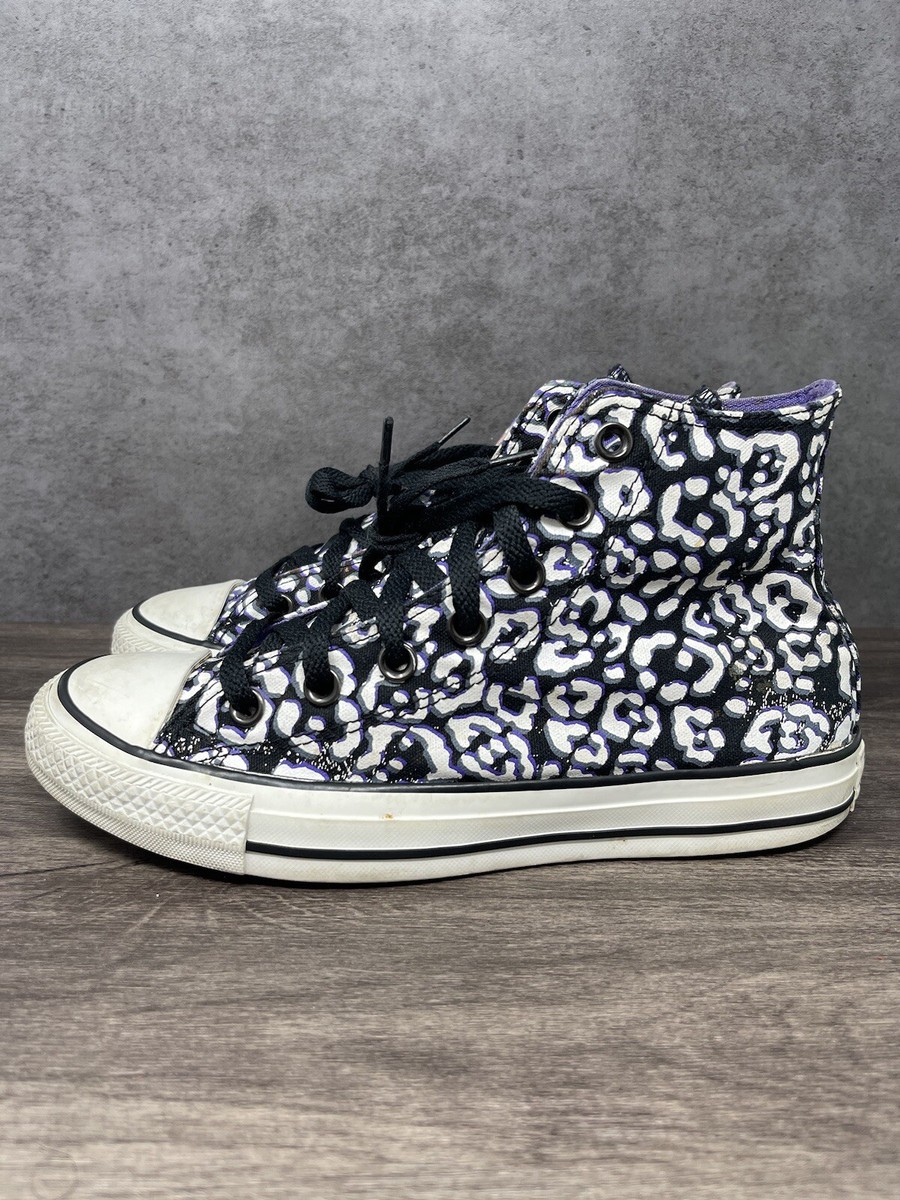 Converse All Star Hi Animal Print Size Wmns Chuck Taylor Black