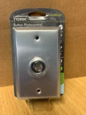 tork rkp311 photocontrol button led/cfl,120v Button Style PC with Wall Plate