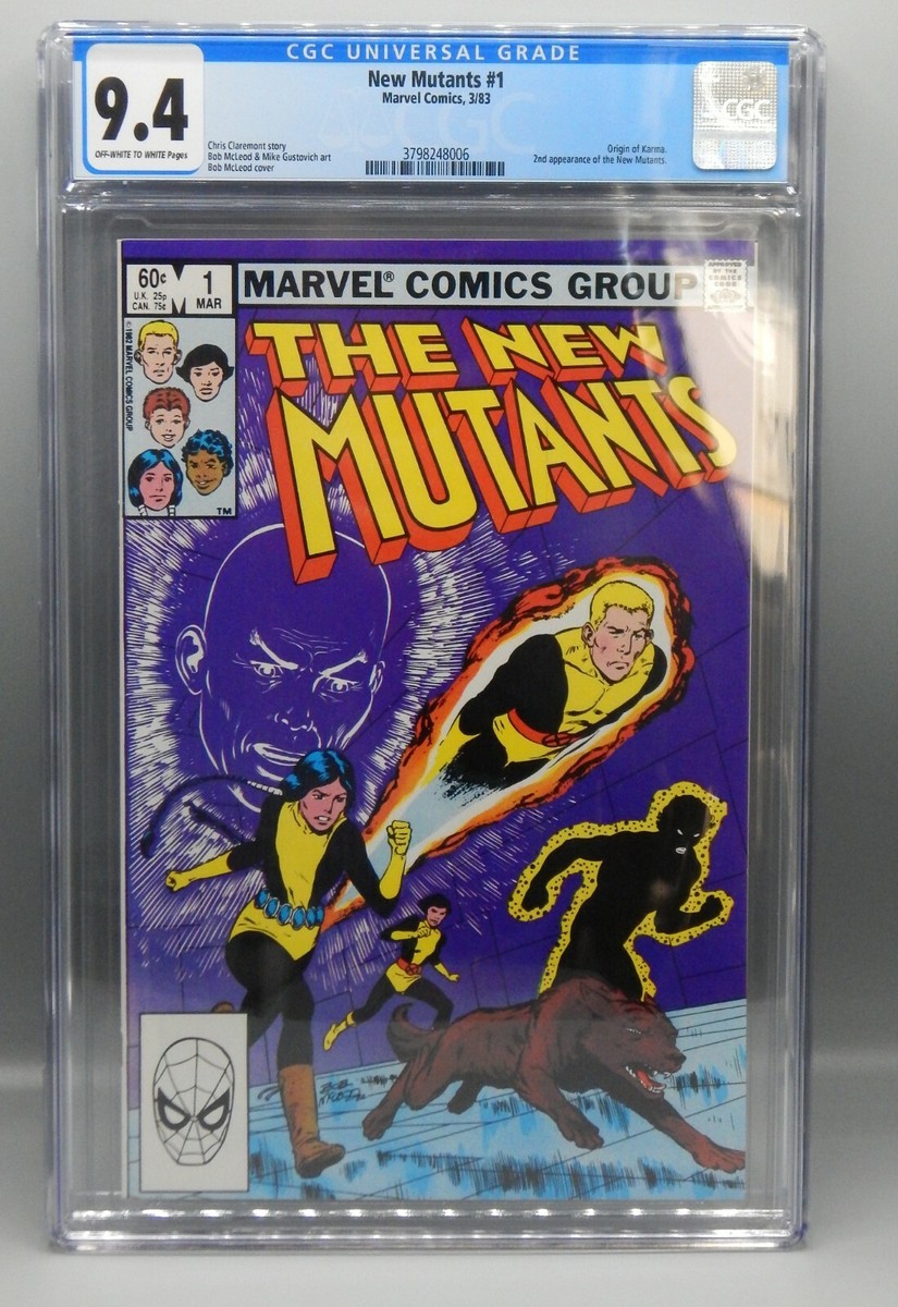 CGC Marvel Comics NEW MUTANTS #1 CLAREMONT 2nd appearance New
