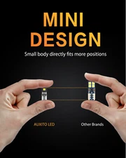 10X Super White T10 194 168 W5W 2825 LED License Interior Plate Light Bulb