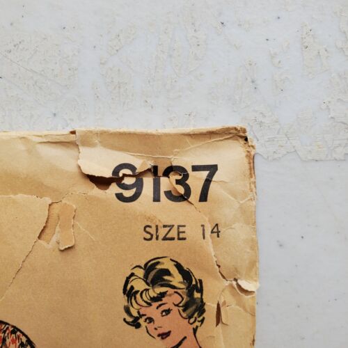 Vtg Advance Pattern 9137 Lined Jacket Back Zip Dress Misses Classic 14 CUT - Picture 2 of 5