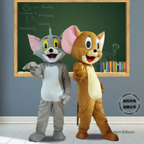Mascot Costume Tom and Jerry Halloween Xmas Party Fancy Dress