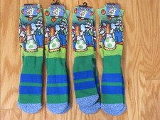 Super Mario Bros. Nintendo Bioworld Mens Crew Socks Lot 4 PAIRS