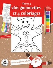 Coloring With Painting Brush And Sticky Labels Pattern Christmas 4