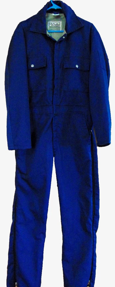 WALLS MENS BLUE COTTON POLYESTER COVERALLS MECHANIC,CARPENDER WORK UNIFORM~M - Image 2 of 4