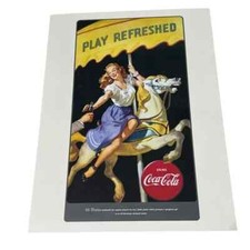 1948 Coca Coca Two Sided Reproduction Vintage Print Ad Poster