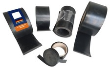 Gummistreifen mit Gewebeeinlage 2mm stark Breite: 20mm bis 80mm / Länge wählbar