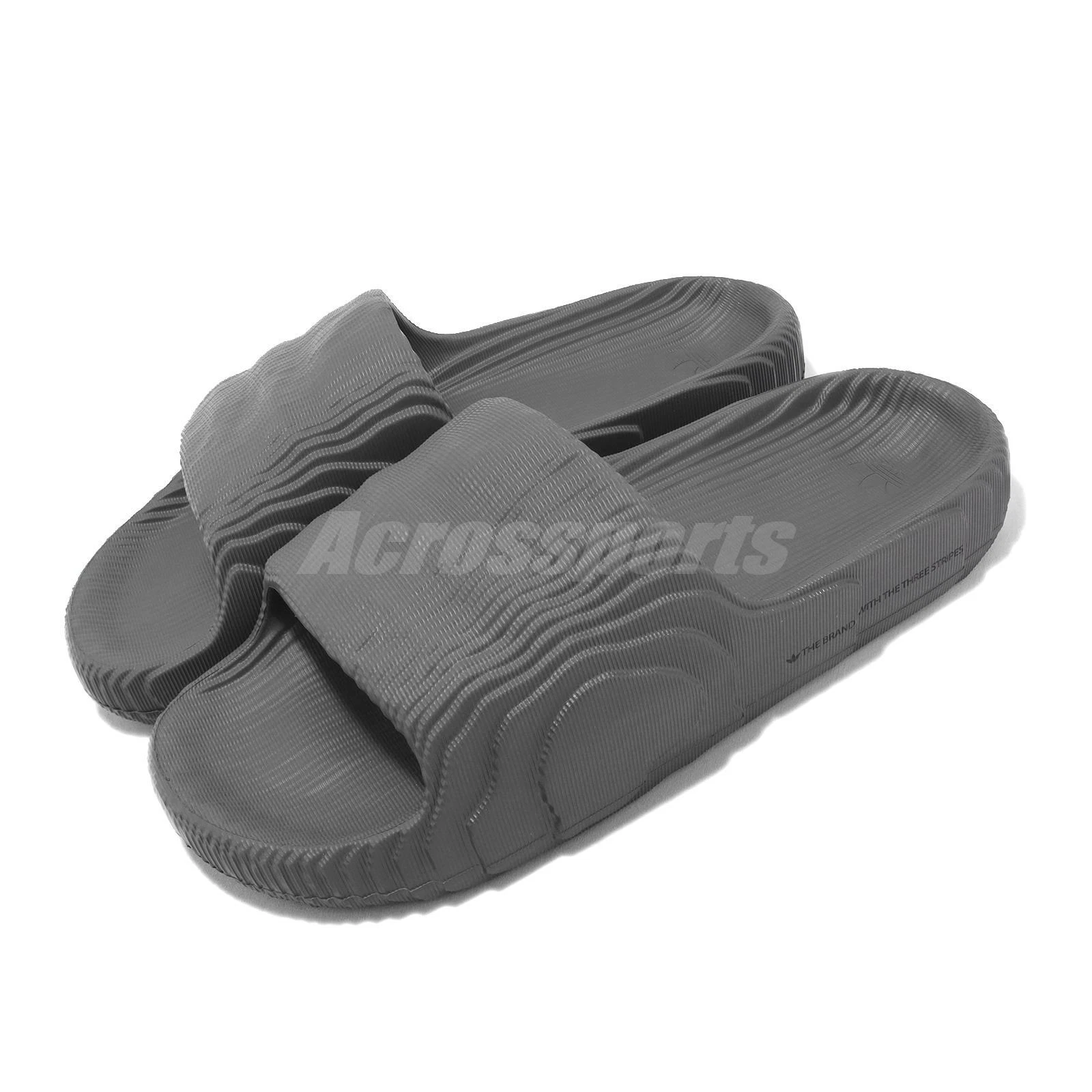 adidas Originals Adilette 22 Grey Five Men Unisex Casual Sandals Slippers HP6522