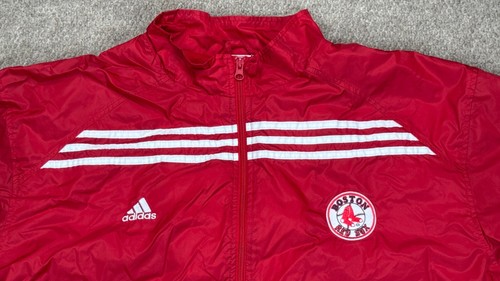 Adidas MLB Boston Red Sox Full Zip Windbreaker Jacket Size 2XL - Picture 2 of 9
