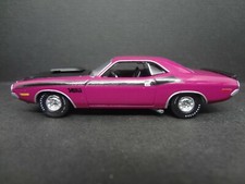 Auto World 1970 Dodge Challenger T/A black hood - Loose New Mint 1:64