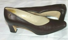 VTG Etienne Aigner SZ 8.5 M Classic Brown Leather Pumps shoes Spain Taylor