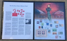 STAMPS 1986 1987 Lot x 2 Collectors First Day Of Issue Albums VINTAGE Fleetwood