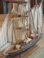 VINTAGE MODEL 4 MAST FULLY RIGGED SCHOONER