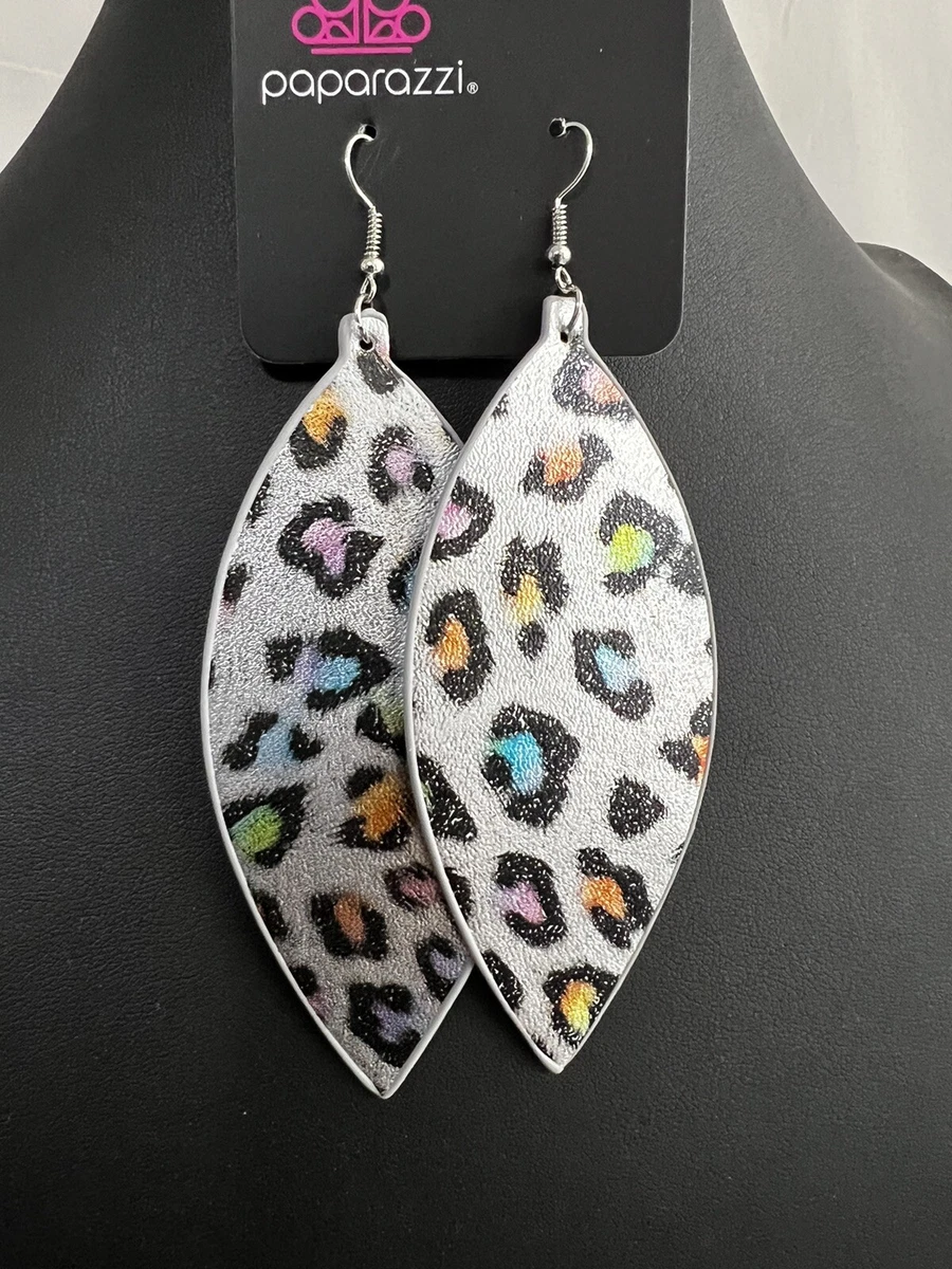 Paparazzi Jewelry ONCE A CHEETAH ALWAYS A CHEETAH Multi Color Earrings