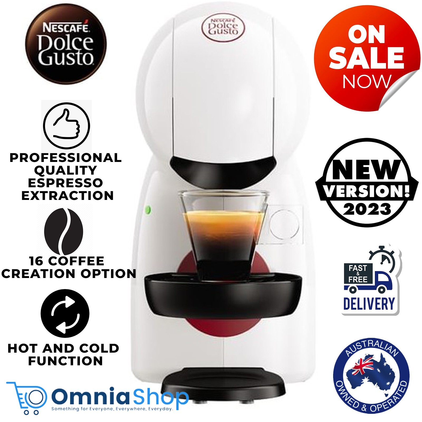 Nescafe Dolce Gusto Piccolo XS Capsule Coffee Machine White eBay
