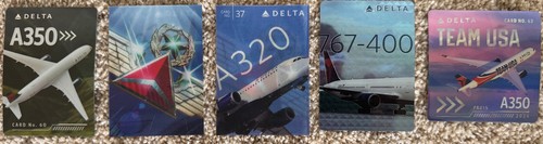 DELTA AIR LINES PILOT TRADING CARDS 24 CARDS VINTAGE RARE 100 YEARS - Picture 13 of 16