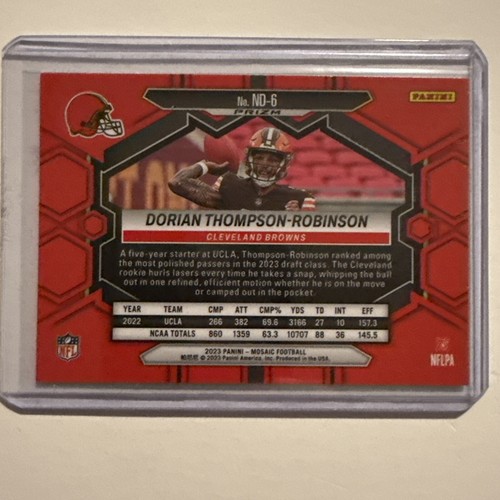 Dorian Thompson-Robinson 2023 Panini Mosaic Reactive Blue Mosaic #ND-6 RC - Picture 2 of 2