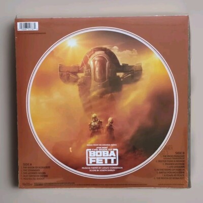 RARE STAR WARS The BOOK OF BOBA FETT PICTURE DISC RECORD ALBUM,  SEALED LP